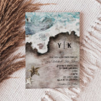 Océan rustique | Mariage de monogramme de destinat