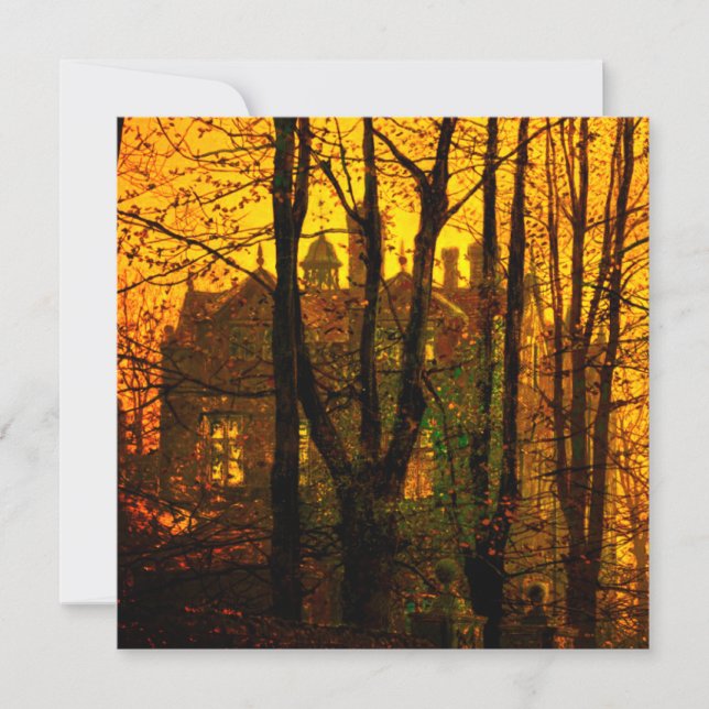 Invitation October Afterglow John Atkinson Grimshaw (Devant)