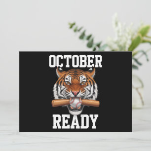 Invitation Octobre Prêt Pour Le Tigre Prêt Baseball 2024