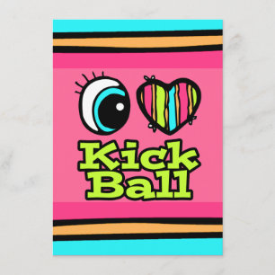 Invitation Œil brillant Cœur Je t'aime Botter Balle