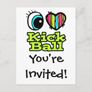 Invitation Œil brillant Cœur Je t'aime Botter Balle