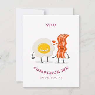 Invitation Oeuf de bacon amusant terminé | Meilleur Cadeau Po