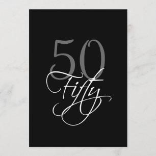 Invitation officielle Black Grey 50e anniversaire