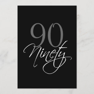 Invitation officielle Black Grey 90e anniversaire