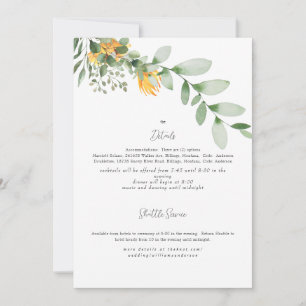 Invitation officielle du Mariage de tournesol