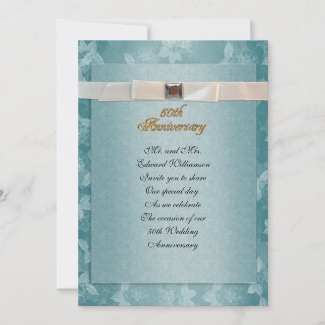 Invitation officielle pour la fête du 50e annivers (Devant)