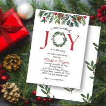Offre de Baby shower de Noël de la joie