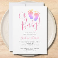 Oh Baby Pink Baby shower de fille