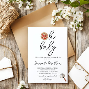 Invitation Oh Baby Pizza Baby shower