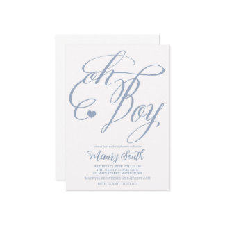 INVITATION OH BABY SHOWER GARY