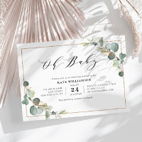 OH BÉBÉ | baby shower vert d'eucalyptus