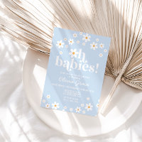 Oh Bébés! Baby shower bleu pâle aux marguerites