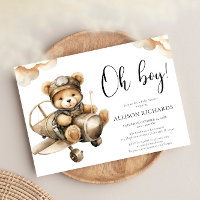 Oh Boy Avion vintage avion garçon baby shower