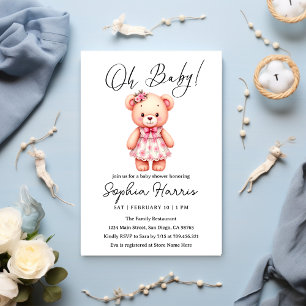 Invitation Oh chérie Shower de bébé