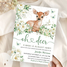 Invitation Oh Deer Baby Shower Gender Neutral