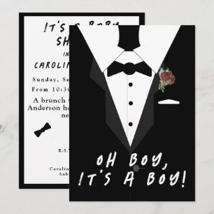Invitation Oh mon Dieu ! Baby shower de Tuxedo