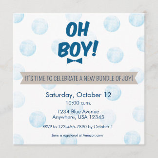 Invitation Oh mon Dieu !Invitation Baby shower
