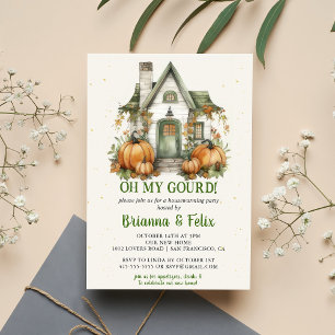 Invitation Oh Mon Gourd ! Parti d'Halloween chaud