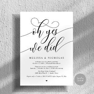 Invitation Oh Oui Nous L'avons Fait Annonce De Fuite Amoureus