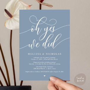 Invitation Oh oui nous l'avons fait Annonce de fuite moderne