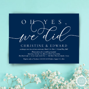 Invitation Oh oui, nous l'avons fait, Dîner romantique de mar