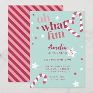 Invitation Oh Quel Amusement Fête Fille Anniversaire