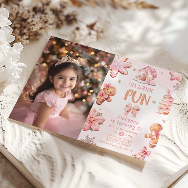 Invitation Oh quel plaisir Cookie décoration photo anniversai (Créateur téléchargé)