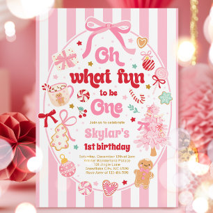 Invitation Oh Quel Plaisir D'être Un Arc De Noël 1er Annivers