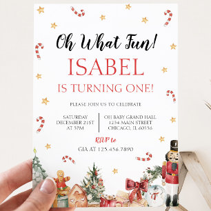 Invitation Oh Quelle Fête Anniversaire de Noël