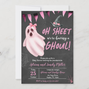 Invitation Oh Sheet C'est un Baby shower Ghoul