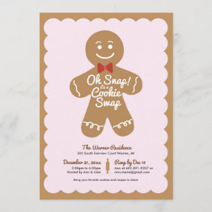 Invitation Oh Snap, c'est une fête de Noël