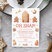 Oh Snap Décoration de Maison en Pain d'Épices Fête