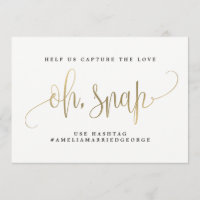 Oh Snap Instagram Sign - Jolie Calligraphie