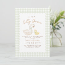 Oie En vichy Canard Genre Neutra Baby shower