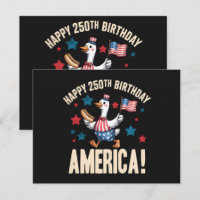 Oie patriotique idiote pour le 250e anniversaire d