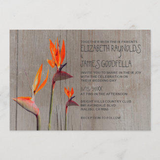 Invitation Oiseau russe du paradis des mariages