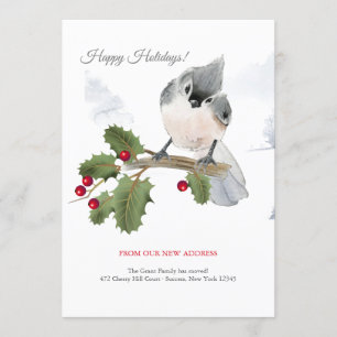 Invitation Oiseau touffu sur Berry Branch Holiday Moving Anno