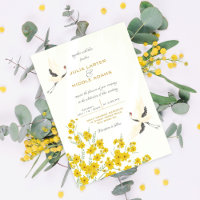 Oiseaux de cygne Paradis Soring Florals Mariage
