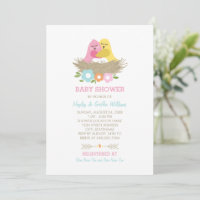 Oiseaux de nidification Printemps Bébé Fille Douch