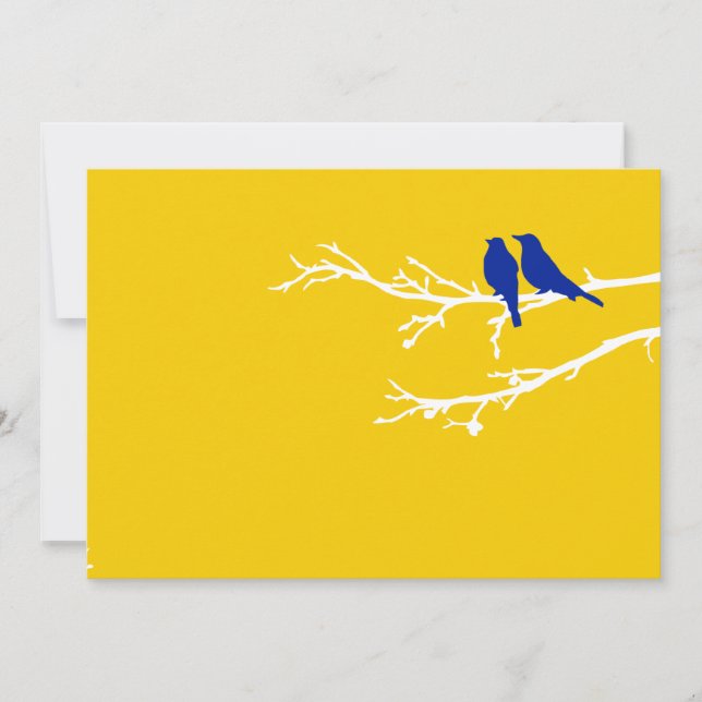 Invitation oiseaux mod (Devant)