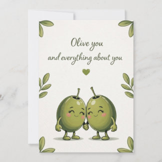 Invitation Olive You Card