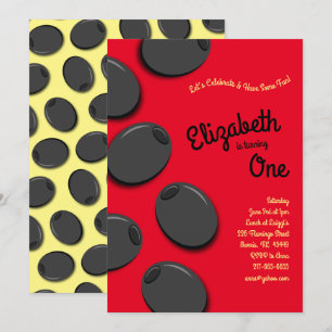 Invitation Olives noires 1er anniversaire