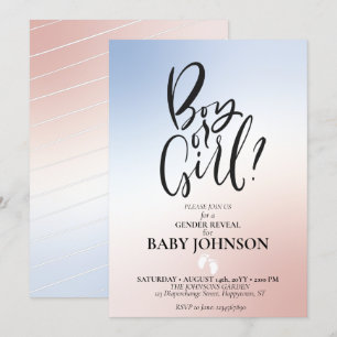 Invitation Ombre du Parti de la Révélation de genr