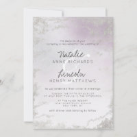 Ombre Violet Clair Argent Pailleté Mariage Givré