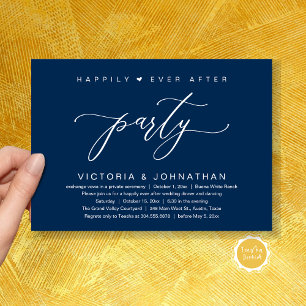 Invitation On A Fait Le Knot, Mariage Elopement Dinner Party