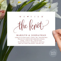 On A Fait Le Knot, Mariage Elopement Dinner Party