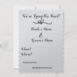Invitation On est en train de Tying the Knot !