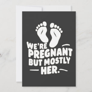 Invitation On est enceinte mais surtout son père de grossesse