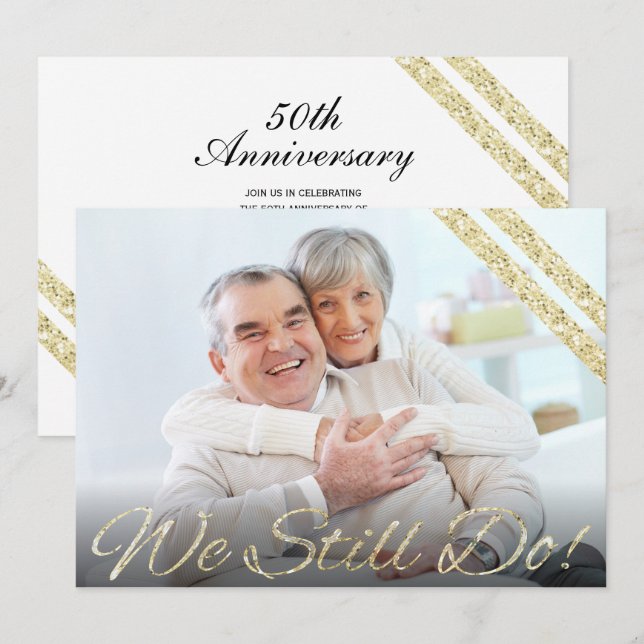 Invitation On fait toujours ! | 50e anniversaire de Modern (Devant / Derrière)