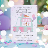 On hurle tous Four Ice Cream 4th Birthday Party